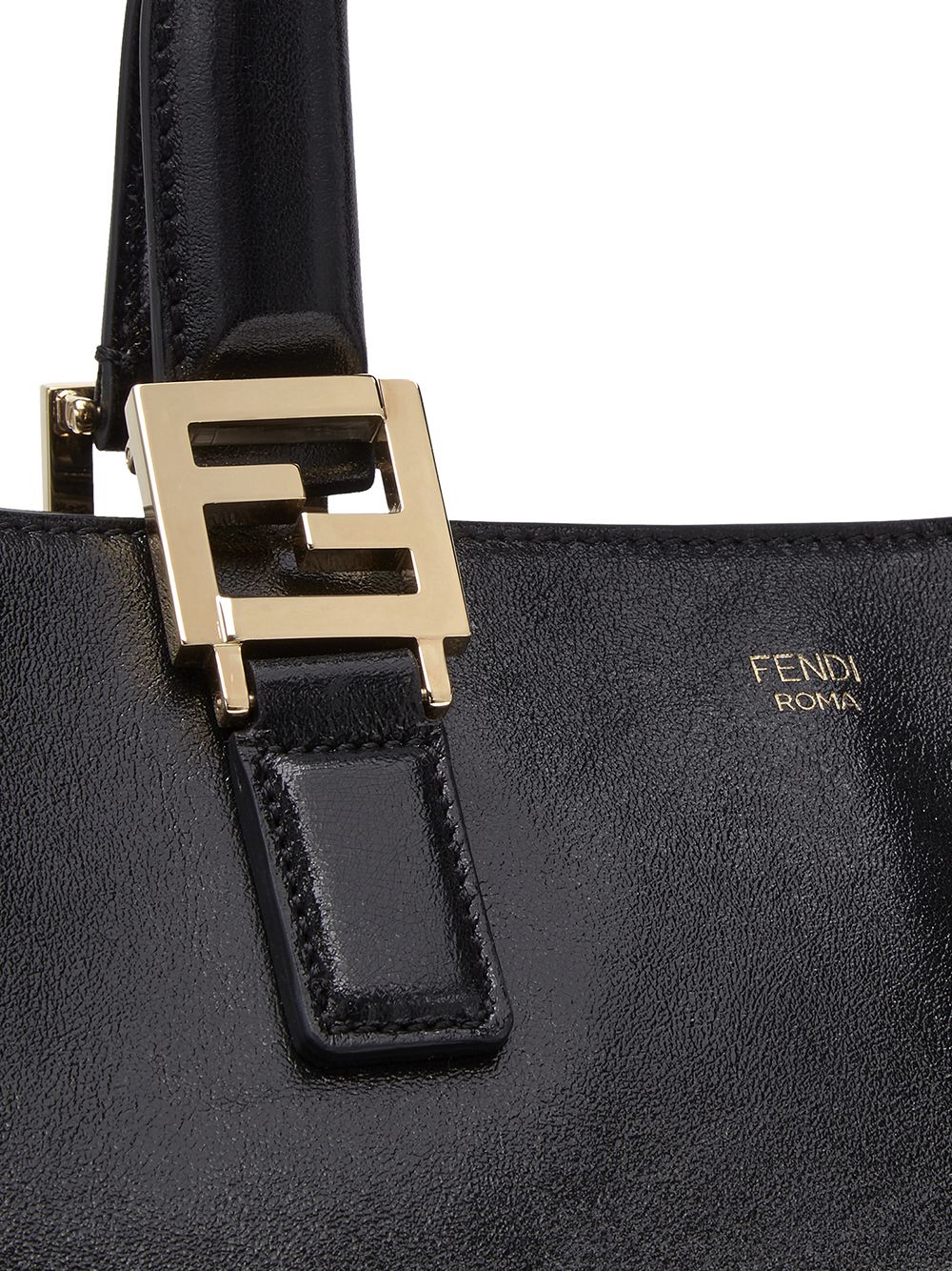 фото Fendi большая сумка-тоут с логотипом ff