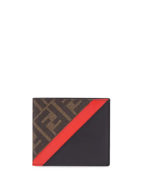 Shop Fendi Panelled Ff Motif Wallet With Express Delivery Farfetch