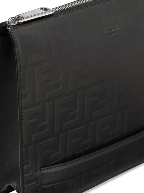 fendi embossed clutch