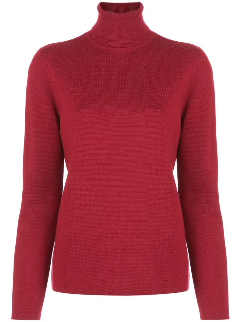 Aztech Mountain Matterhorn Turtle Neck Jumper In Red