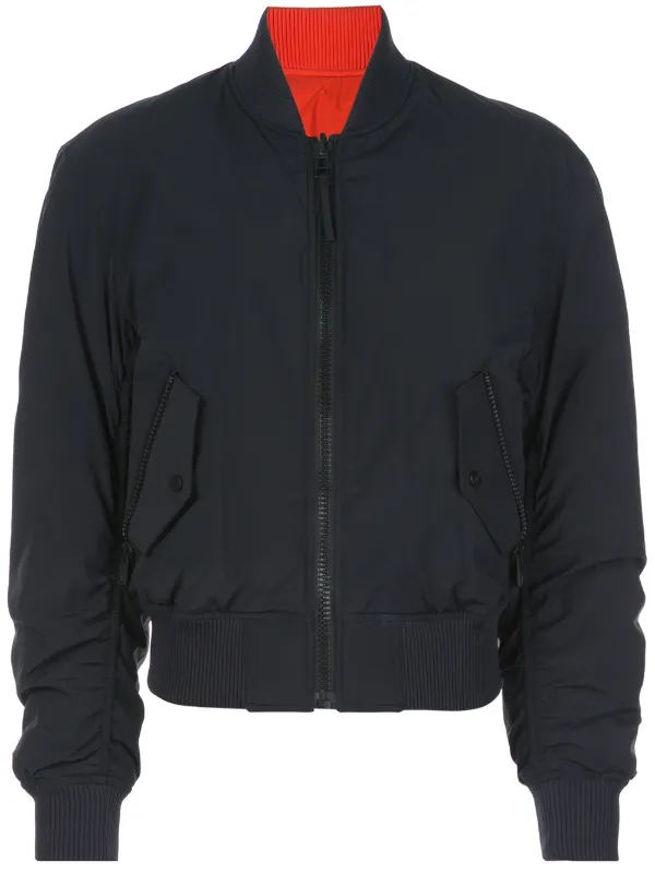 Aztech Mountain Zipped Bomber Jacket in Black