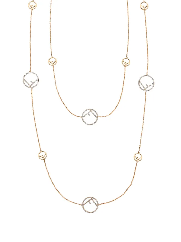 F is Fendi Necklace Gold finish Gold | Fendi