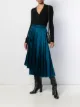 الصورة 2 من Fendi تنورة بكسرات وشعار FF