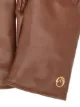 Fendi leather logo gloves