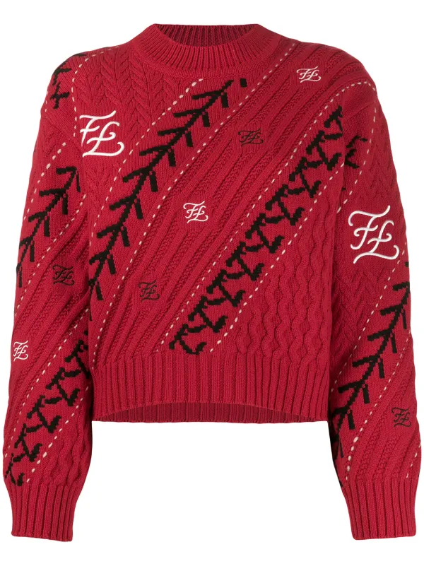 fendi red jumper