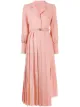 Image 1 of Fendi belted asymmetric pleated dress