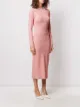 Fendi فستان ضيق مرن بنقش شعار FF