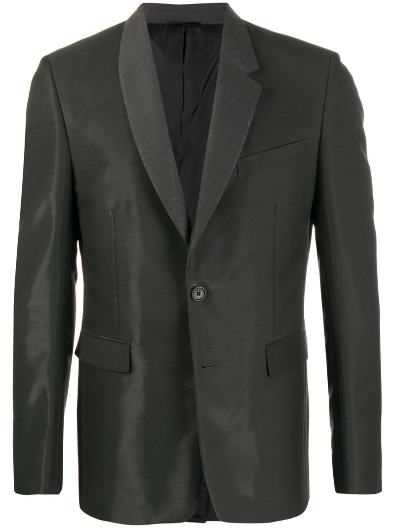 Fendi Slim-fit Tailored Blazer In Grey