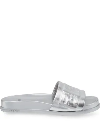 fendi silver shoes
