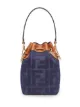 Изображение 2 из Fendi маленькая сумка-ведро Mon Tresor из денима