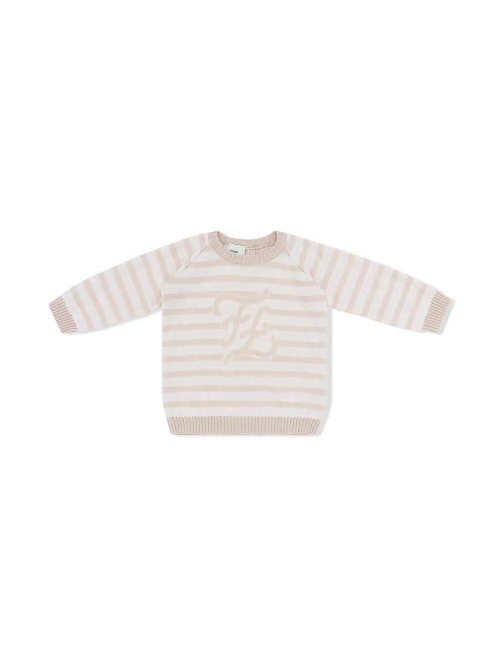 Fendi Kids джемпер Karligraphy в полоску Fendi Kids джемпер Karligraphy в полоску