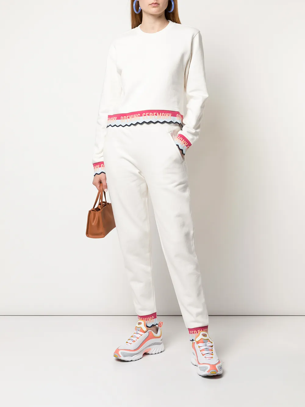 Opening Ceremony Gestreepte joggingbroek - Wit