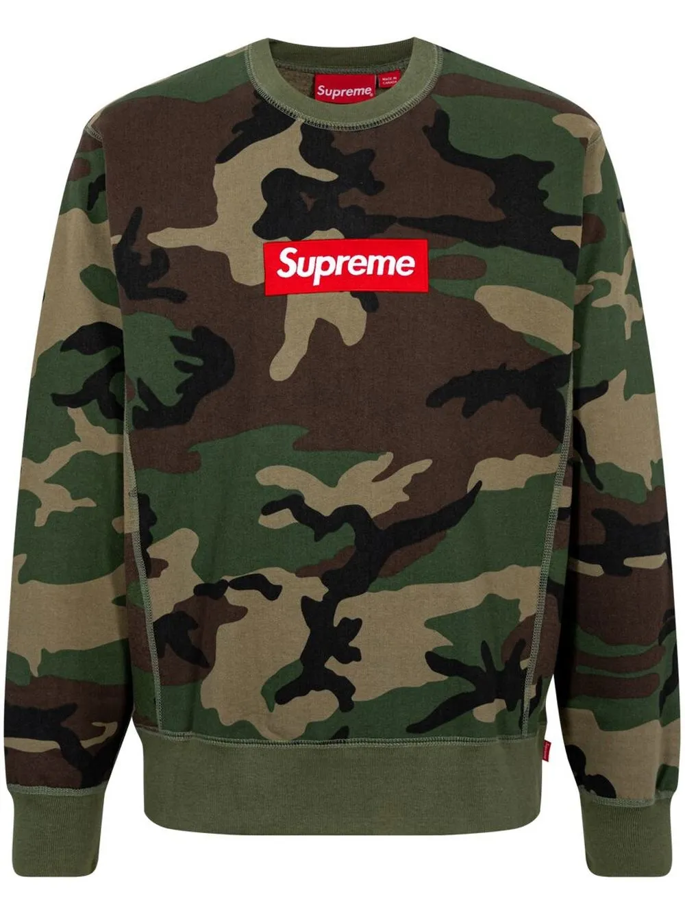 Supreme Box Logo Crewneck In Green | ModeSens