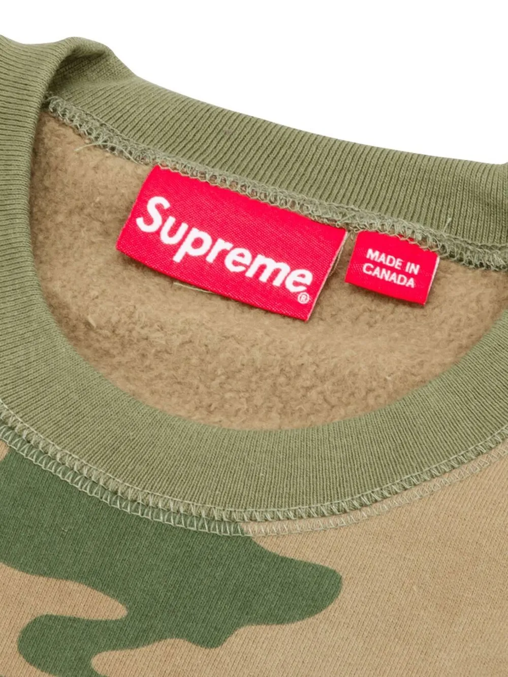 Supreme 15aw box logo crewneck camo