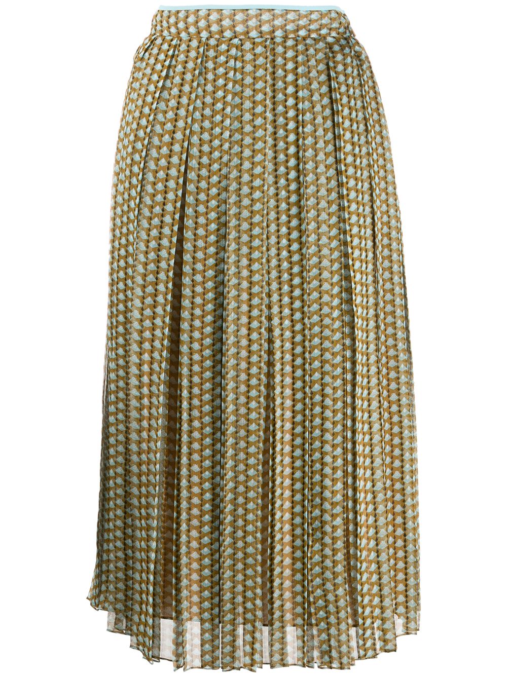 фото Fendi плиссированная юбка с узором