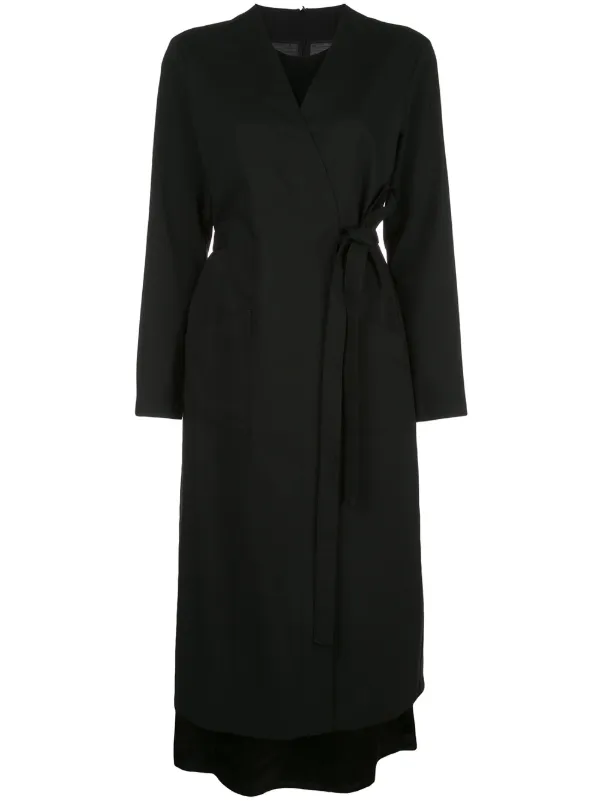 layered wrap dress