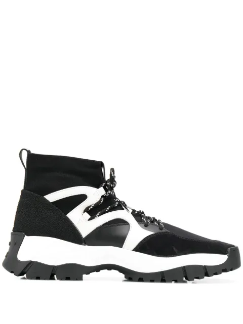 Tod's panelled high-top sneakers