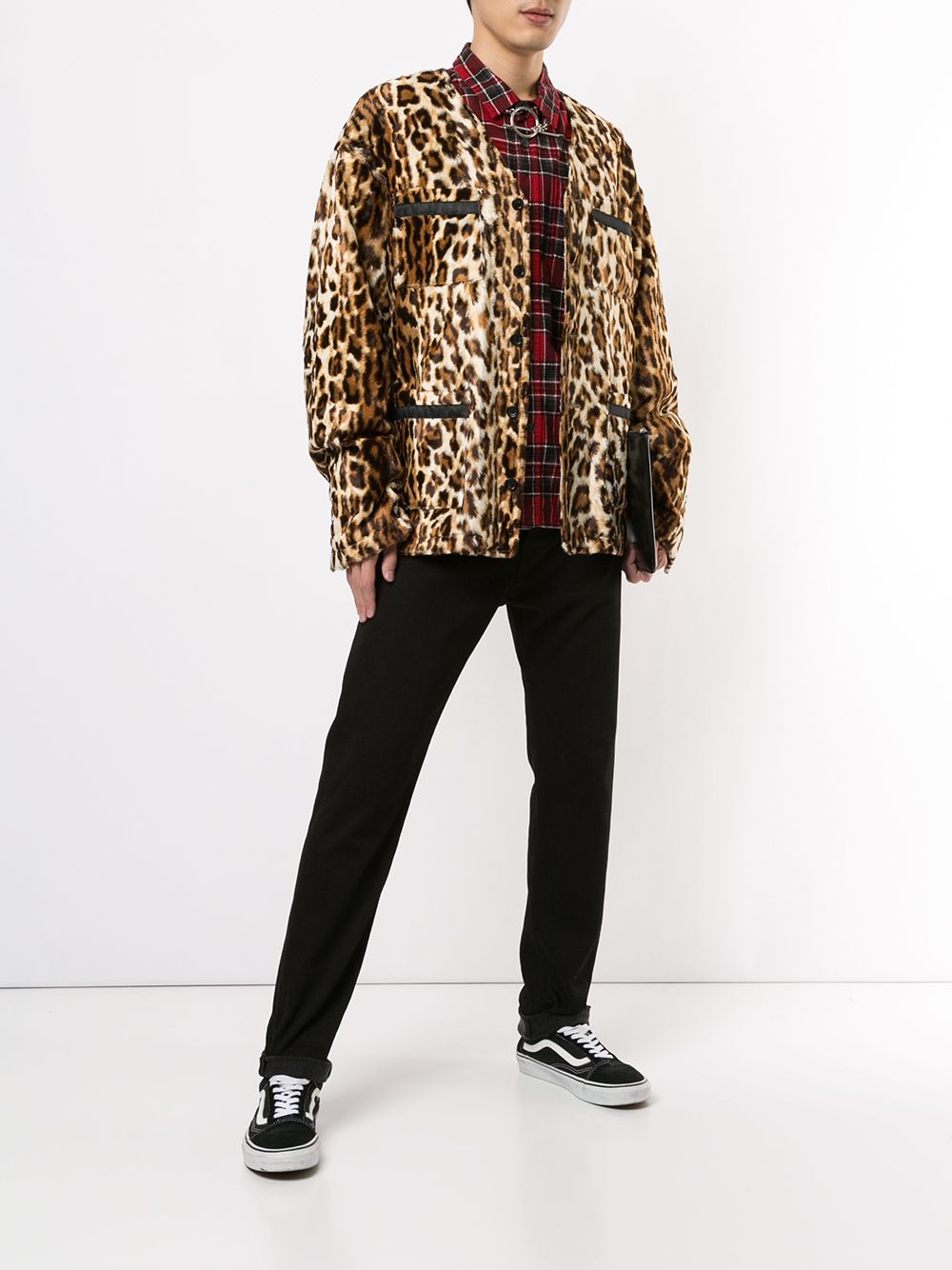 фото Mastermind japan куртка с леопардовым принтом