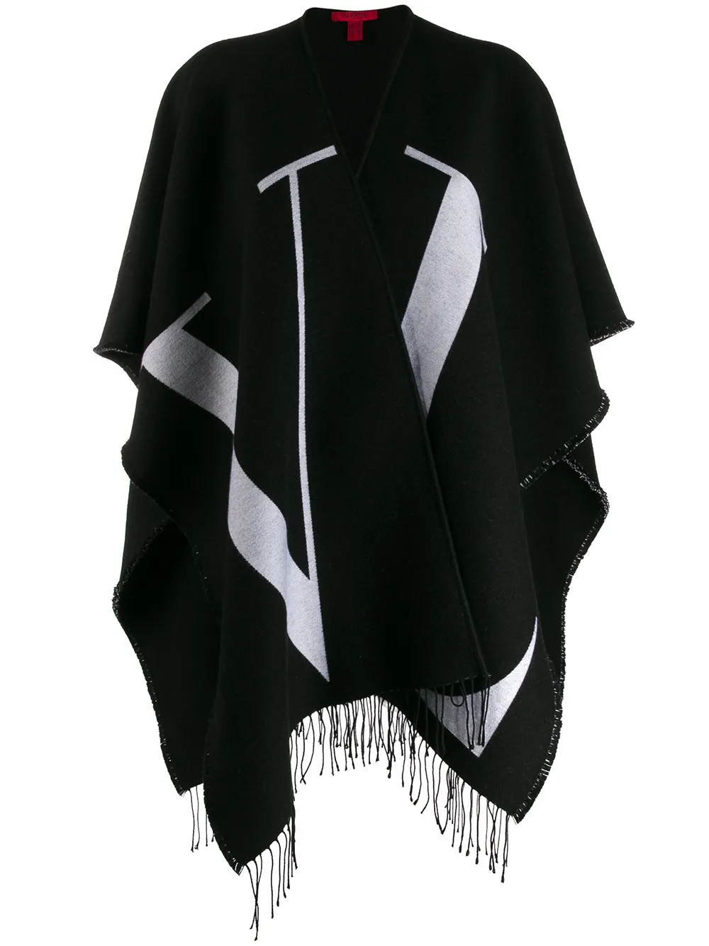 Valentino Garavani Cape met logoprint Zwart