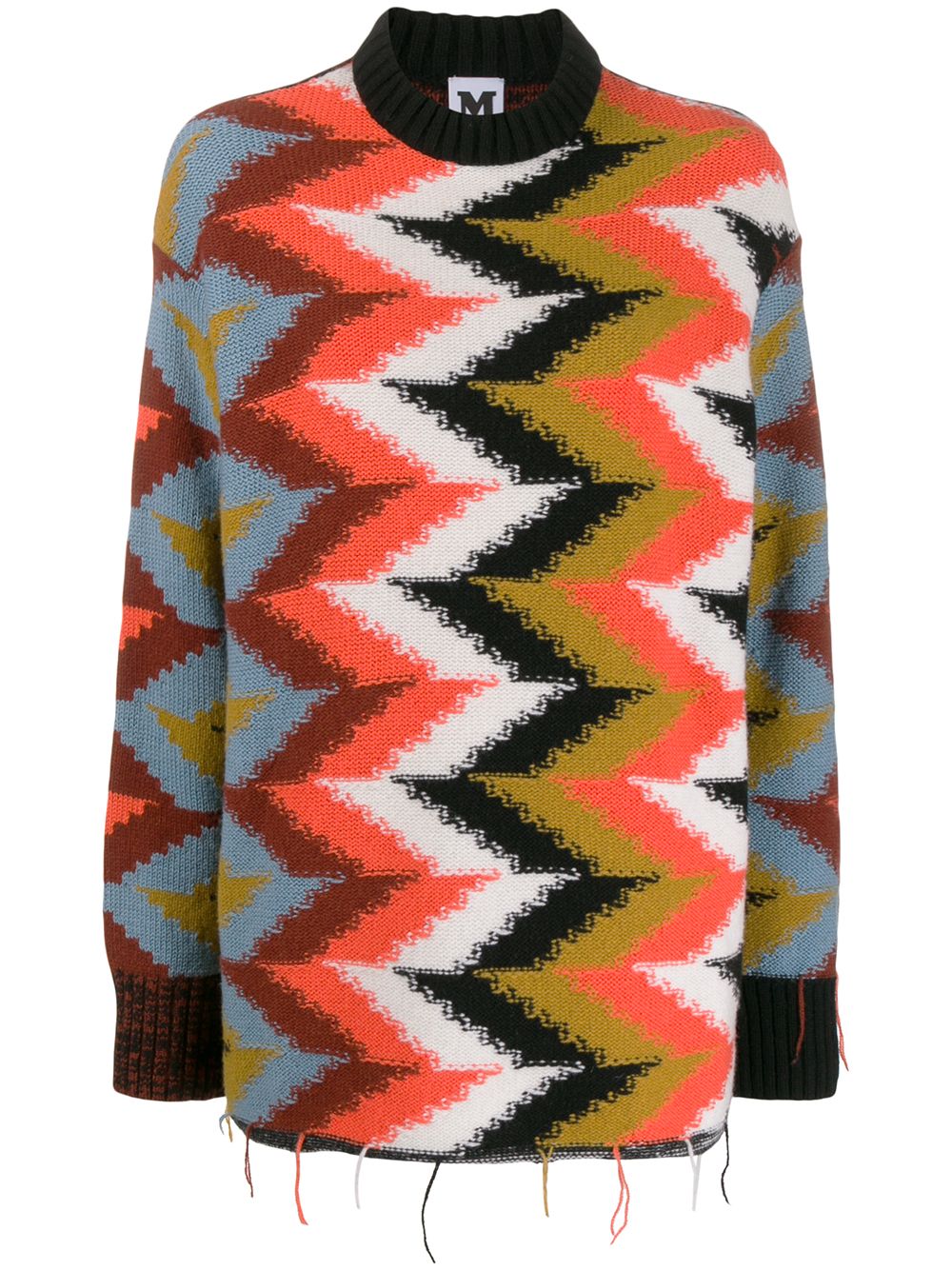 фото M Missoni джемпер с узором зигзаг