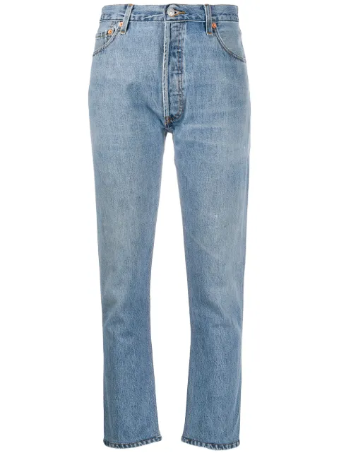 RE/DONE high-rise cropped jeans