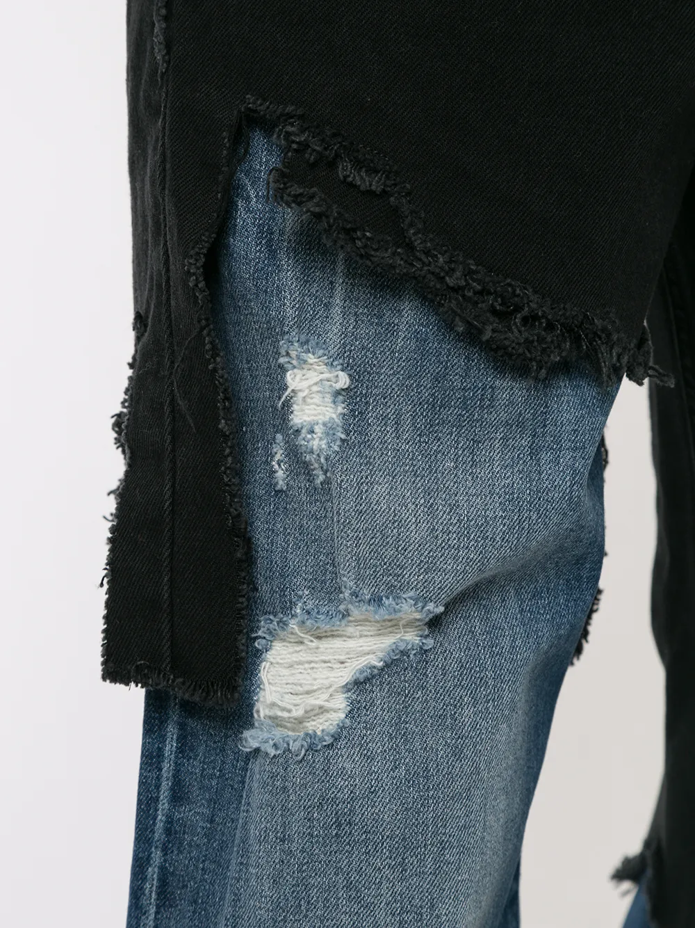 raf simons double layer jeans