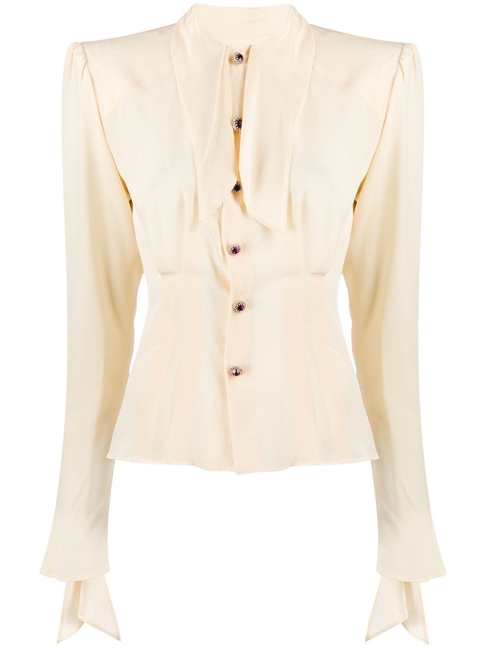 фото Dolce & Gabbana блузка с завязками на воротнике