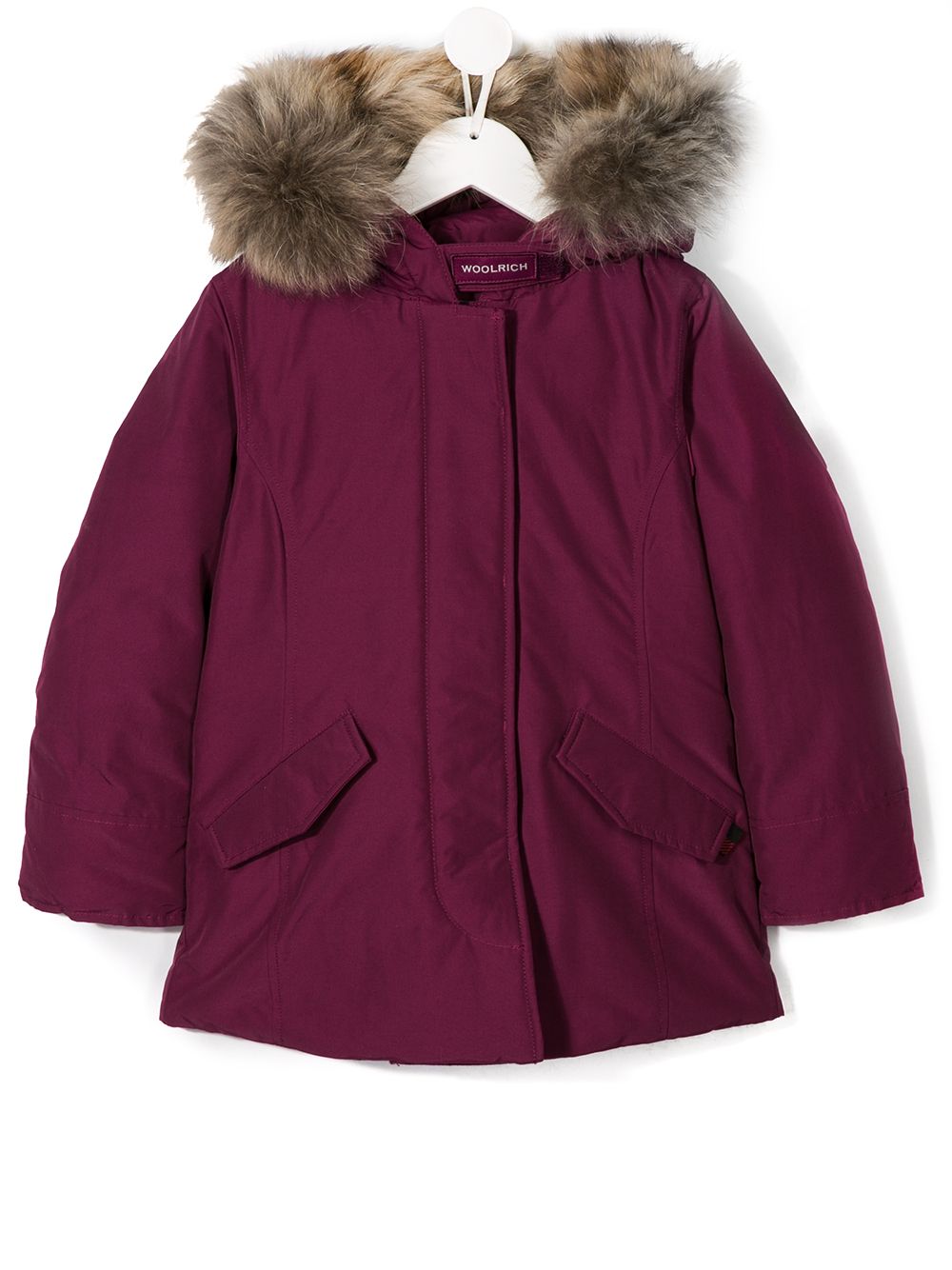 фото Woolrich Kids пуховик с капюшоном