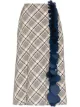 Image 1 of Prada Natté sequin checked skirt