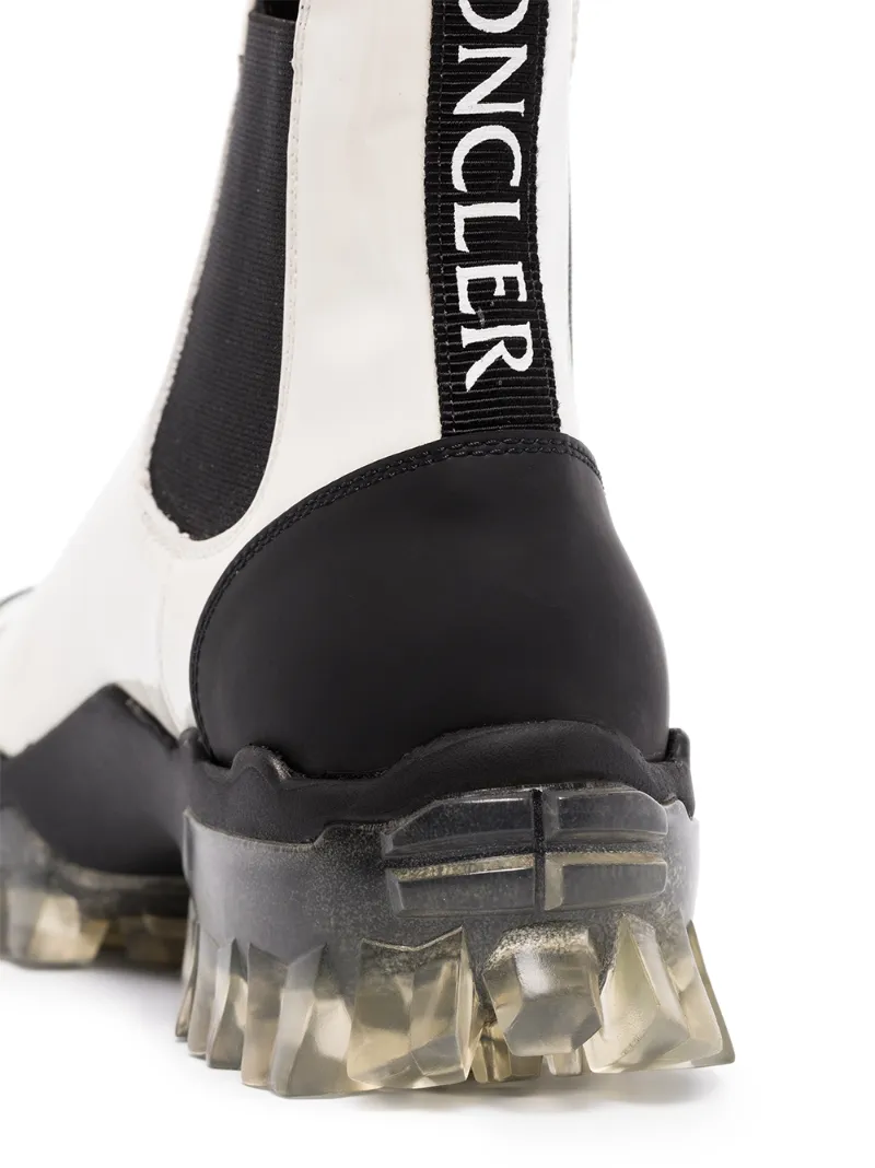 moncler hanya patent chelsea boots