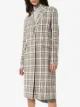 Prada check print single-breasted coat