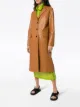 Prada single-breasted leather trench coat