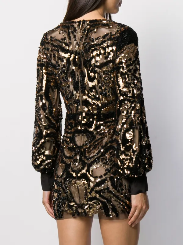 Amen Sequin Embroidered Dress - Farfetch
