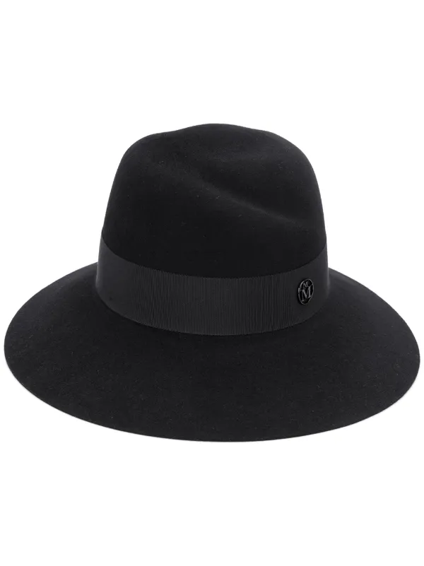 Maison Michel black wide brimmed hat 