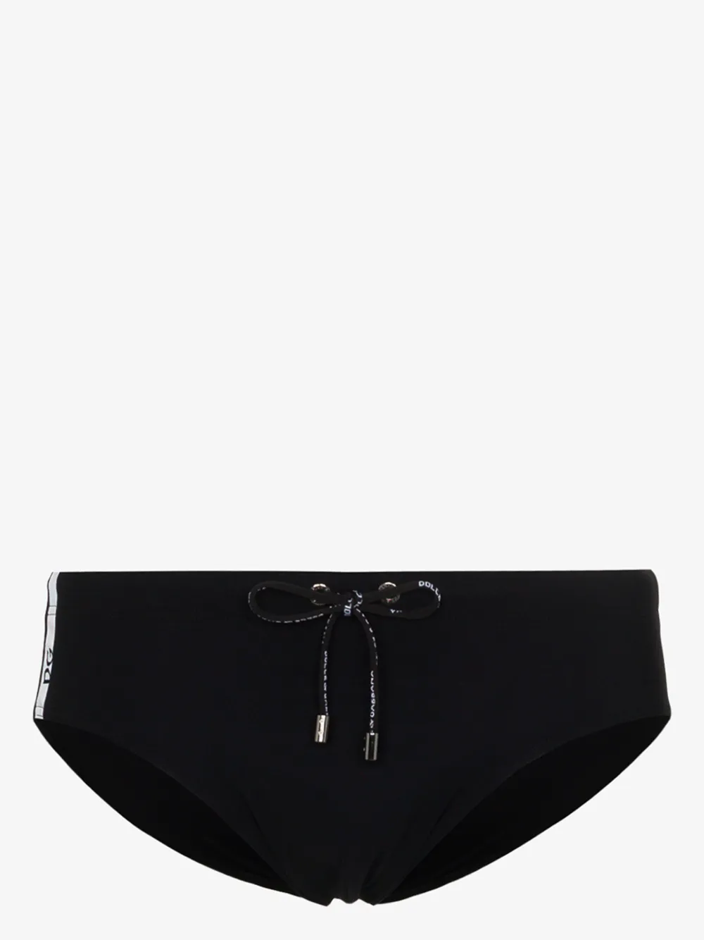 Dolce & Gabbana Logo Print Swim Trunks In Schwarz