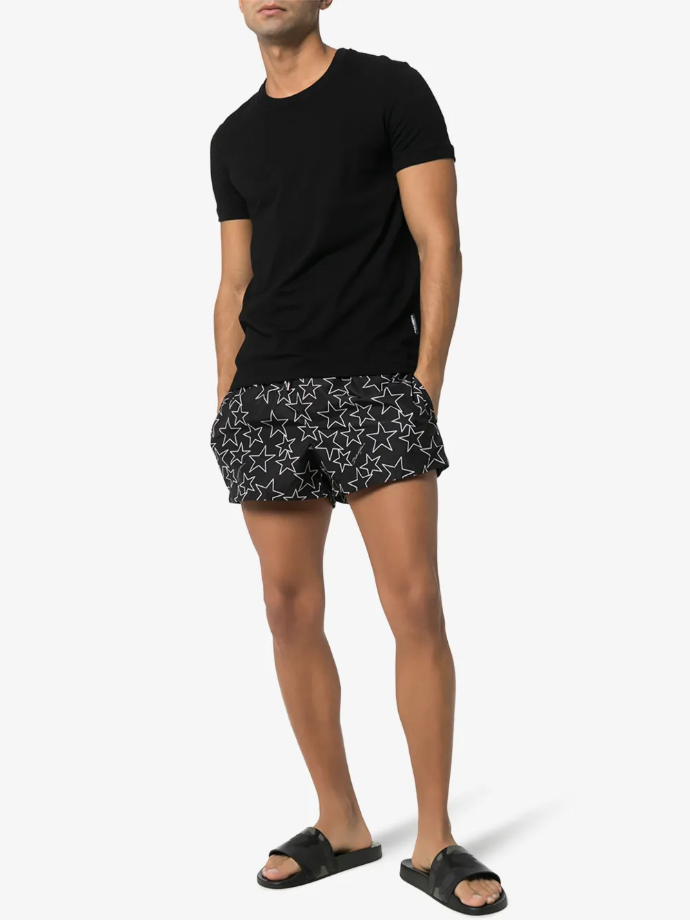 DOLCE & GABBANA STAR PRINT SHORTS,M4A06THSMH414599666