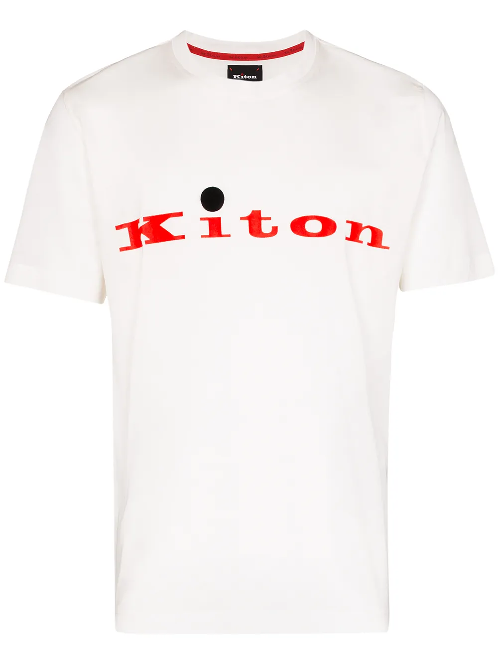 фото Kiton футболка с логотипом