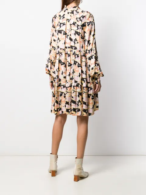 STINE GOYA STUFENKLEID MIT SCHWAN-PRINT