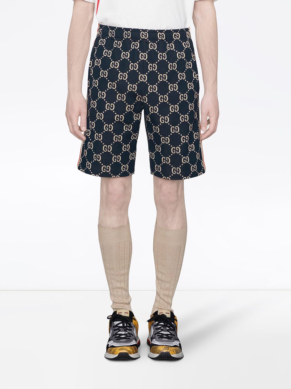 gucci gg jacquard shorts