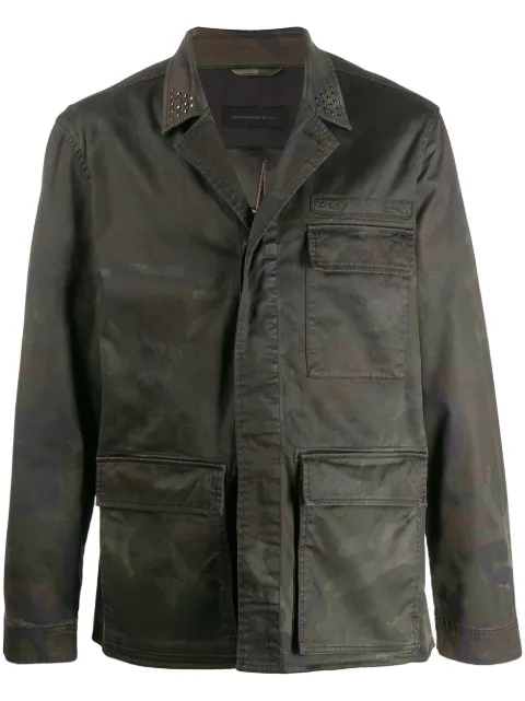 JOHN VARVATOS EMBROIDERED SNAKE MILITARY JACKET