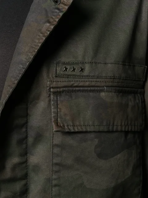 JOHN VARVATOS EMBROIDERED SNAKE MILITARY JACKET