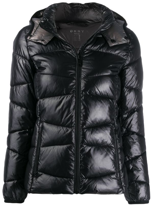 dkny velvet puffer jacket