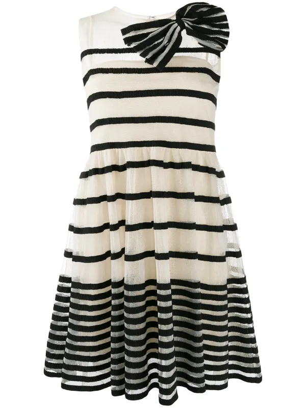 red valentino striped dress