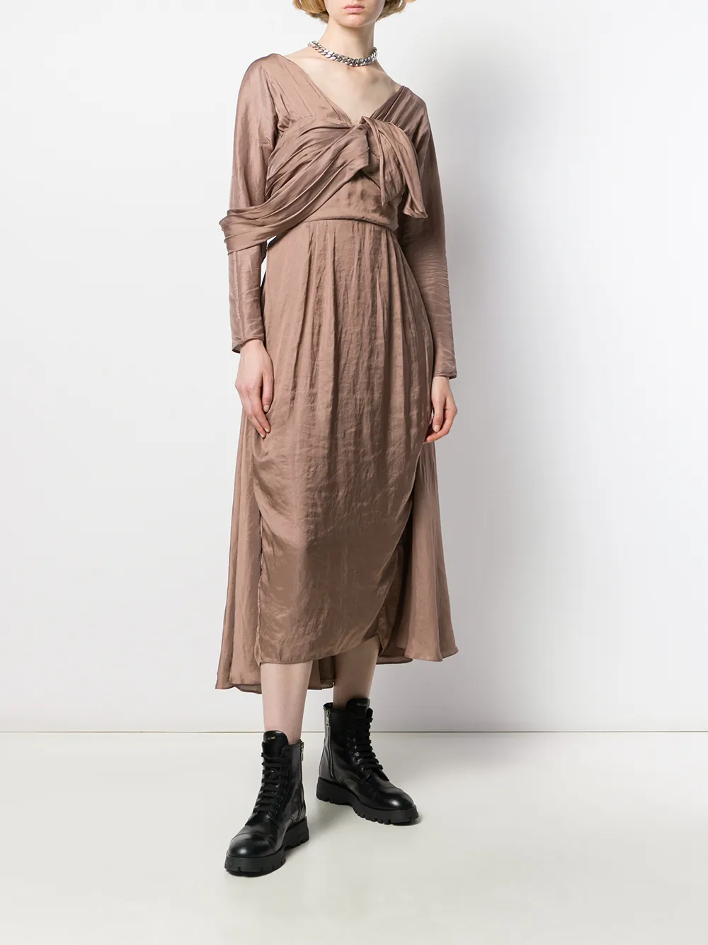 Prada Midikleid Im Deconstructed-Look RPVYS rnWsP Prada Midikleid Im Deconstructed-Look RPVYS rnWsP