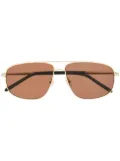 Montblanc square-frame sunglasses - Gold