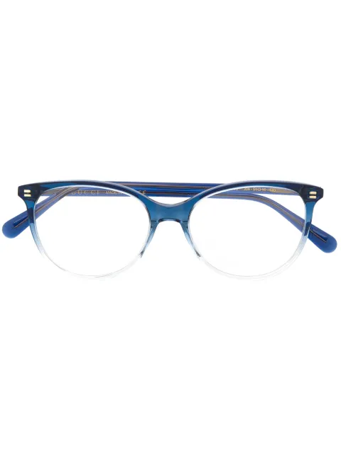 Gucci Eyewear نظارة شمسية بإطار مستدير متدرج الألوان