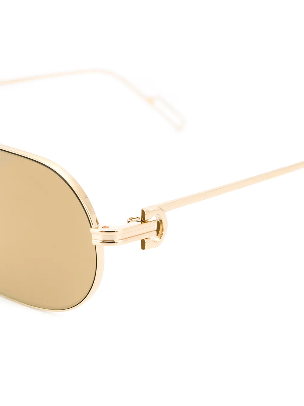 Cartier カルティエ 2021年製 オーバルレンズ アイグラス oval oro Unisex Eyeglasses CT0056O 003 メガネ 眼鏡 サングラス アイウェア ゴールド ボルドー フランス製 ブランド【メンズ】【美品】