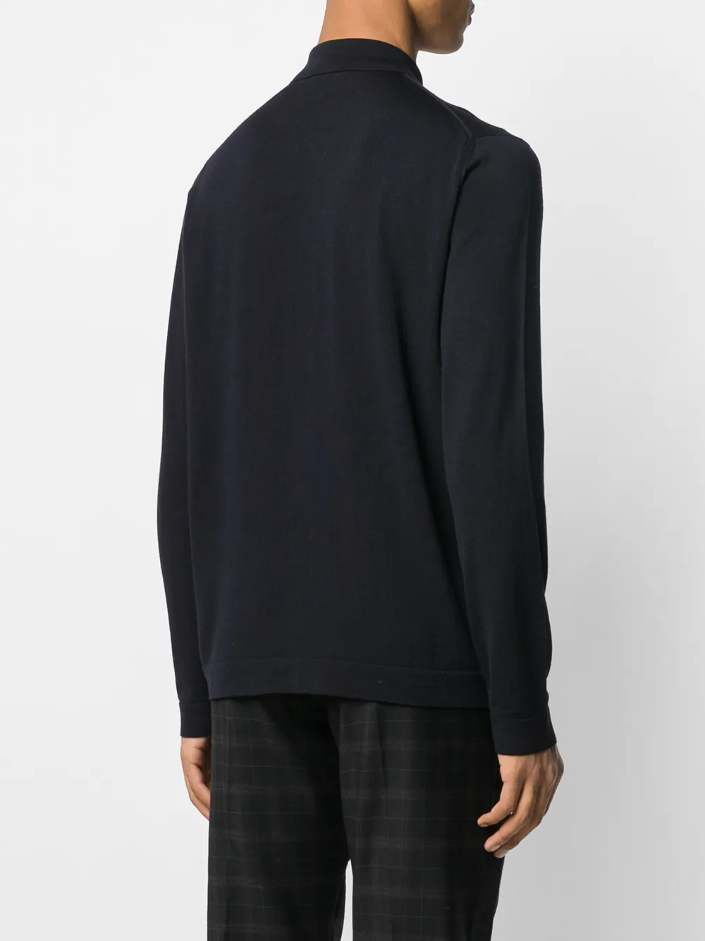 Shop Zanone Flexwool Knitted Shirt In Blue