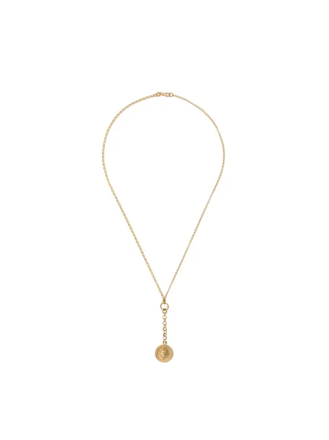 Foundrae 18kt yellow gold medallion necklace