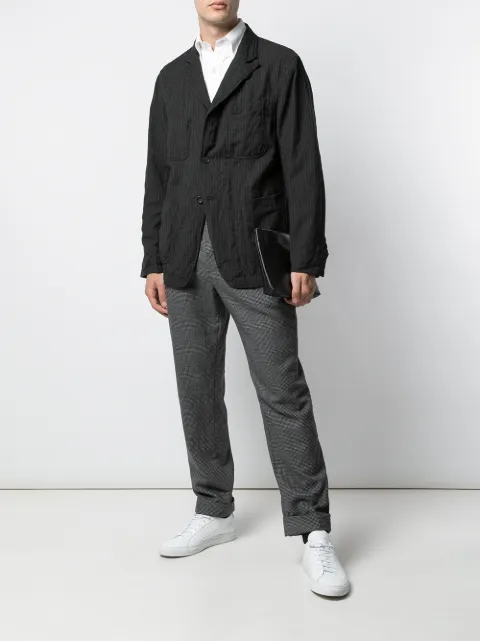 ENGINEERED GARMENTS STRIPED MULTI-POCKET BLAZER